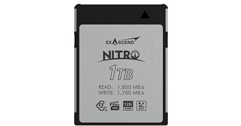 Exascend 1TB Nitro CFexpress Type B Memory Card EXPC3N001TB B&H