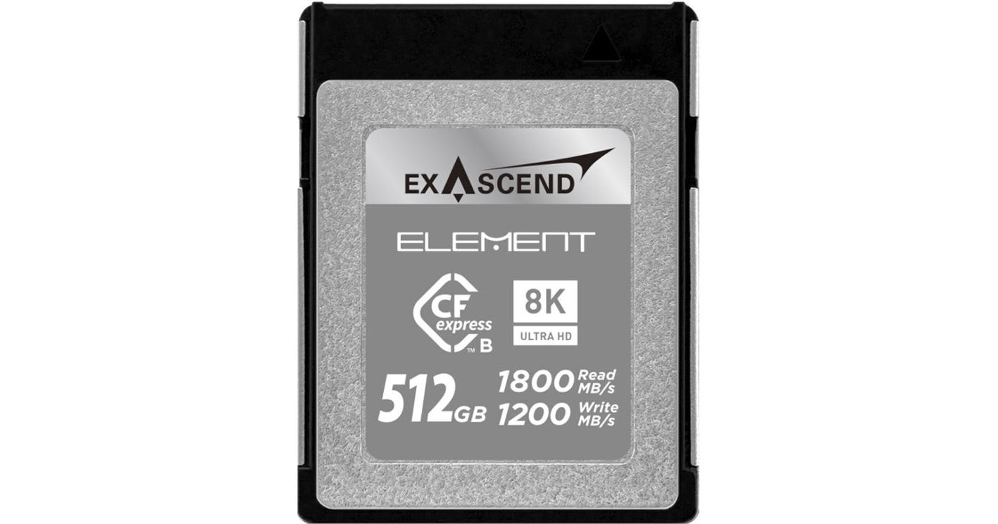 Exascend 512GB Element Series CFexpress Type B Memory