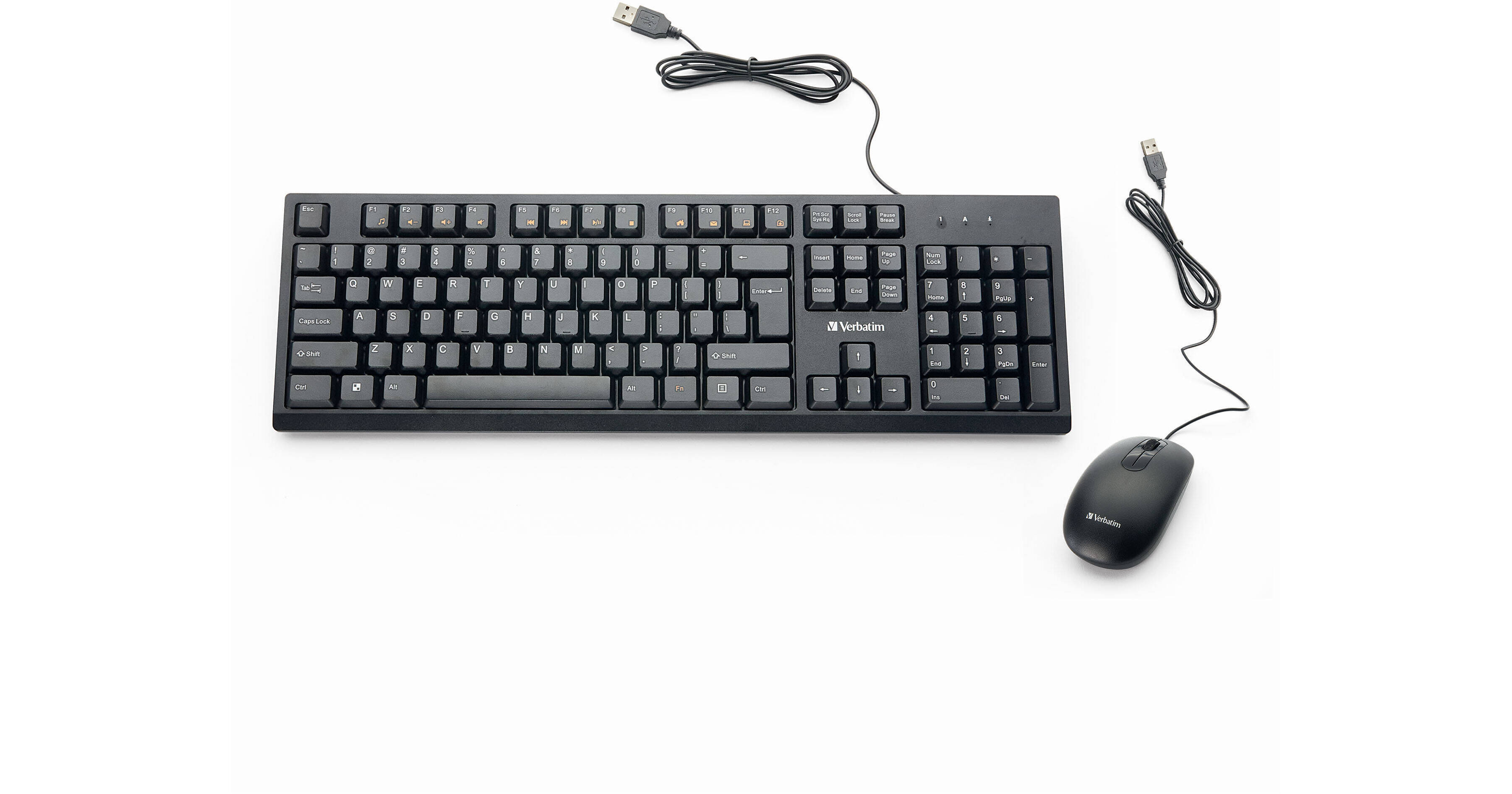 Verbatim Wired Keyboard and Mouse Bundle (Black) 70734 B&H Photo
