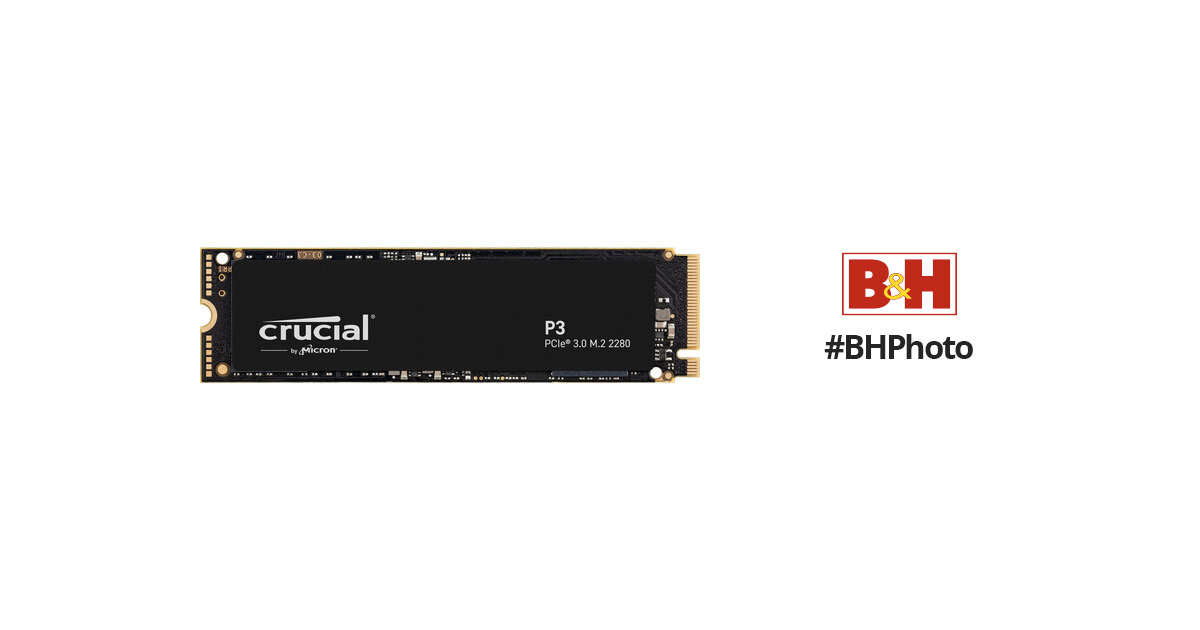 Crucial 500GB P3 NVMe PCIe 3.0 M.2 Internal SSD CT500P3SSD8 B&H