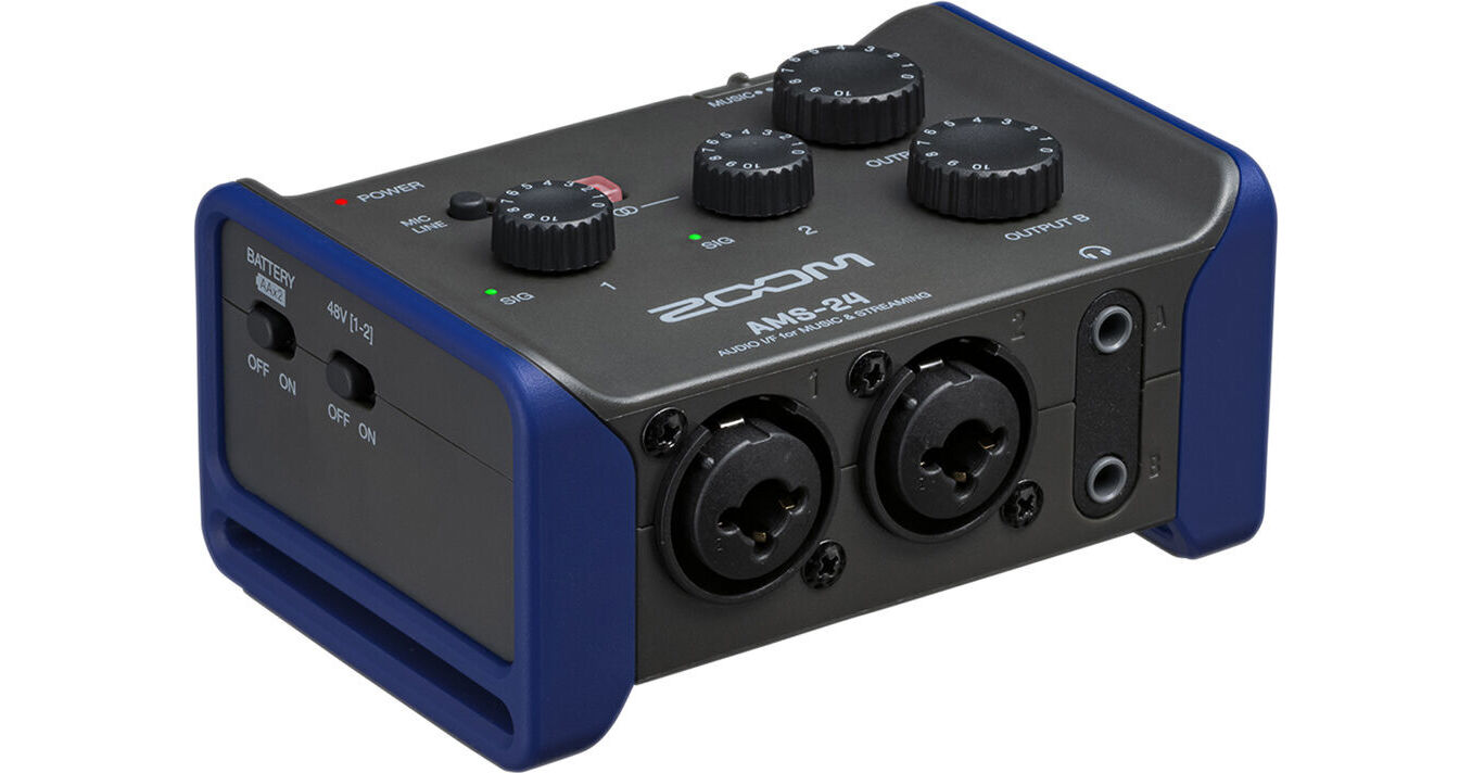 Zoom AMS-24 USB-C Audio Interface ZAMS24 B&H Photo Video