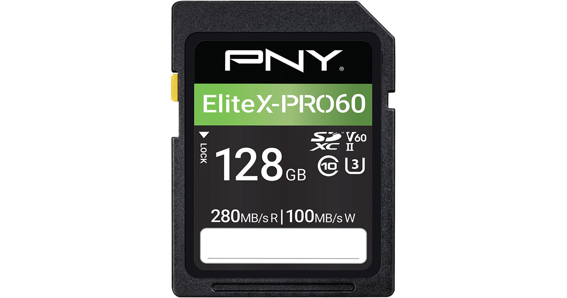 PNY 128GB EliteX-PRO60 UHS-II SDXC Memory P-SD128V60280EXP6-GE