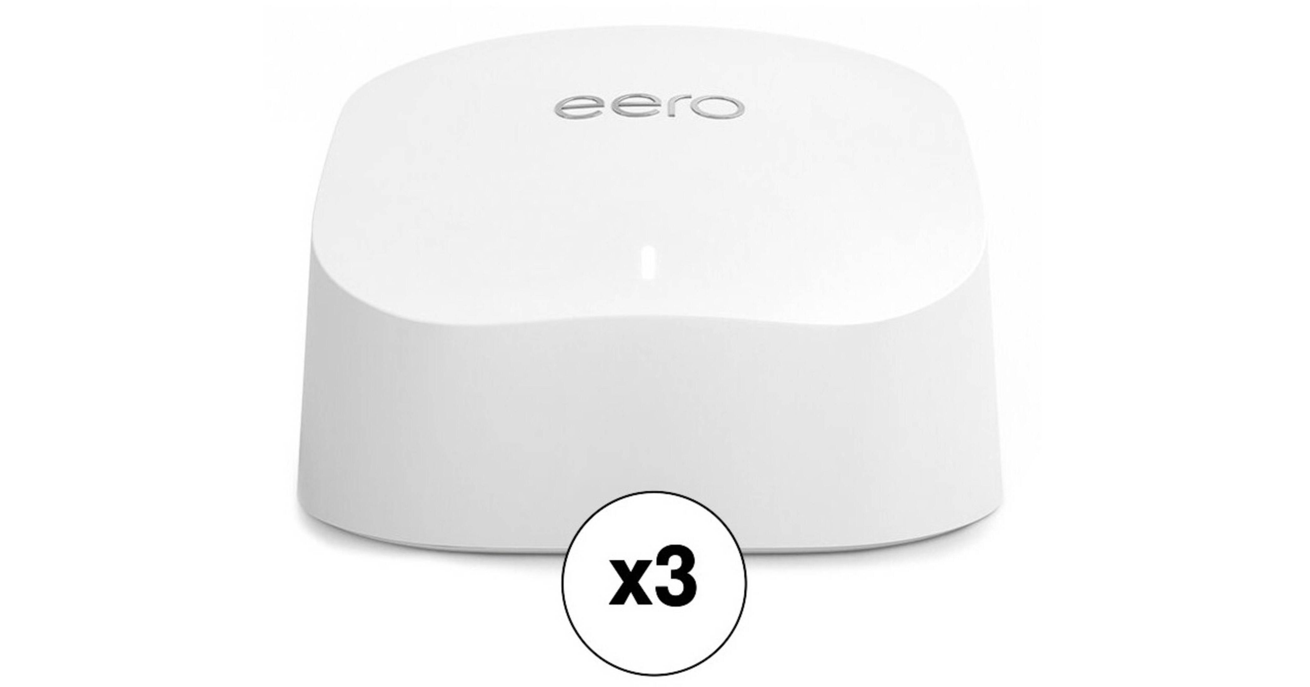 eero 6 AX1800 WiFi 6 DualBand Gigabit Mesh System (Router