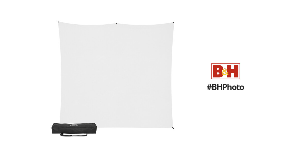 Westcott X-Drop Pro Wrinkle-Resistant Backdrop Kit (High-Key White, 8 x 8')