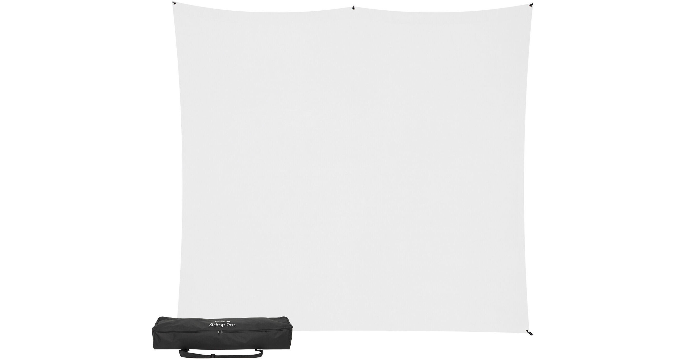 X-Drop Wrinkle-Resistant Backdrop Kit - High-Key White (5' x 7')