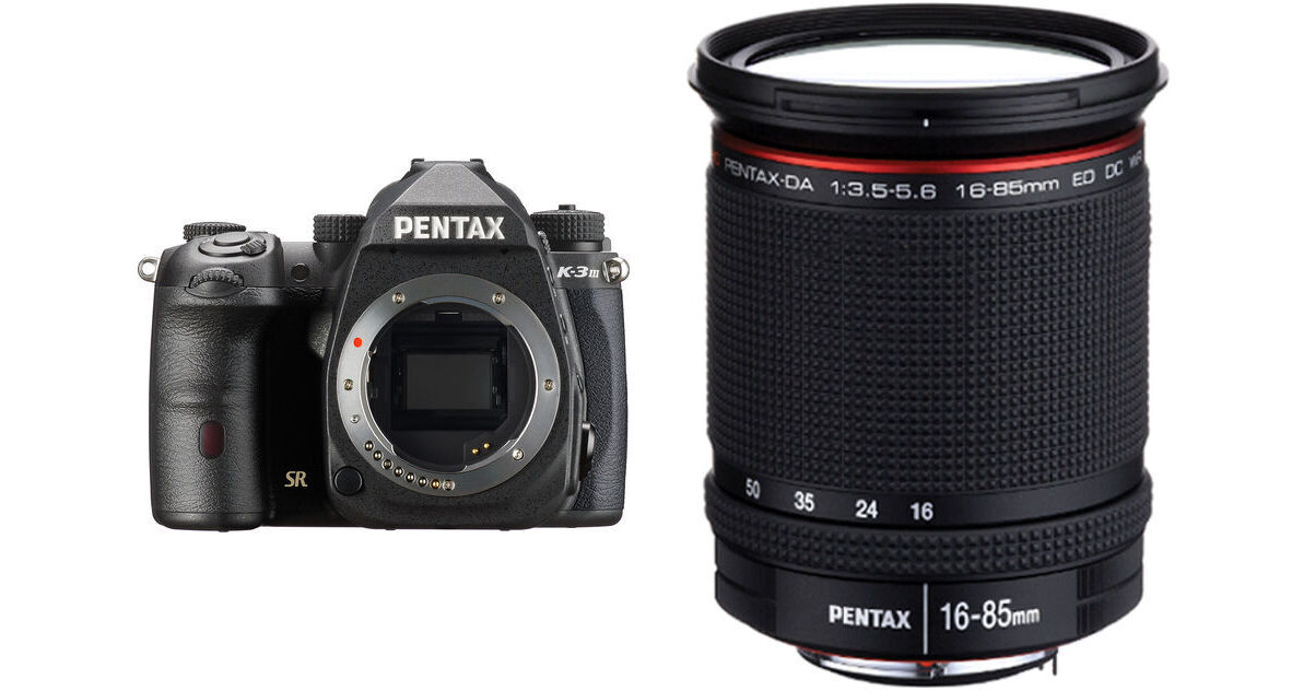 Pentax K-3 Mark III DSLR Camera with 16-85mm Lens Kit (Black)