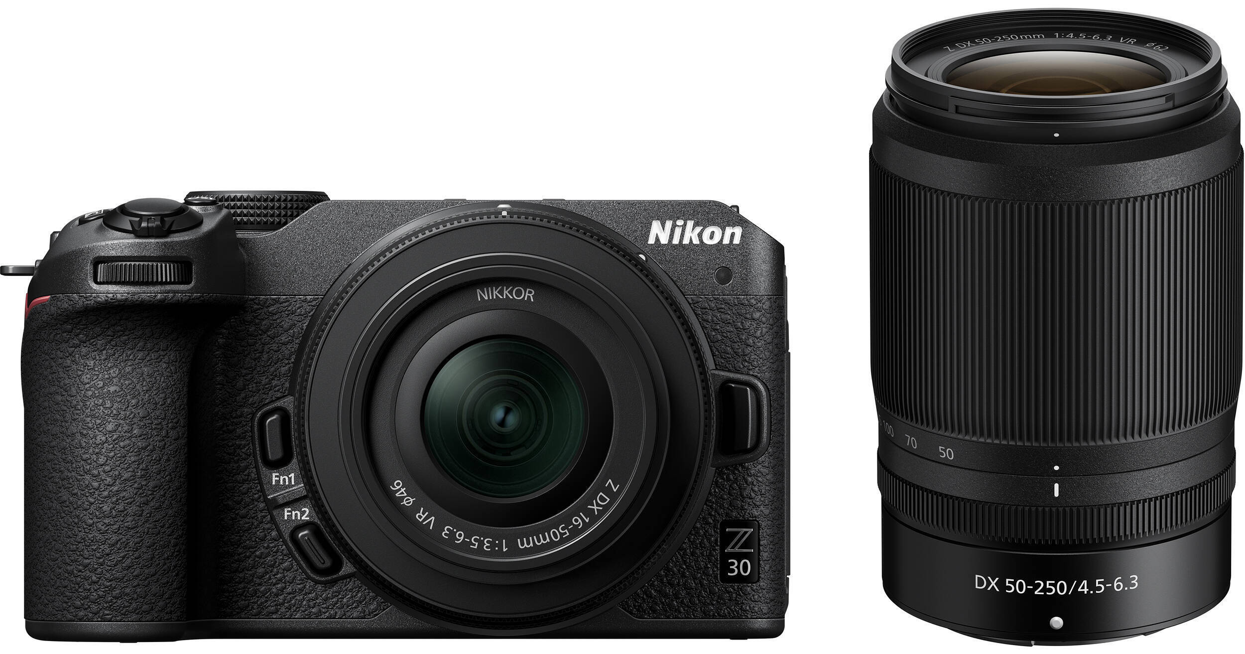  Nikon Z30 Mirrorless Camera Bundle with 16-50mm/50-250mm  Lenses & Nikon FTZ Adapter II (2 Items) : Electronics