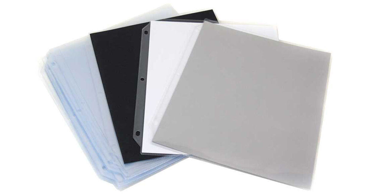 Archival Methods 8.5 x 11 Pocket Pages with Gray Card Stock Inserts (25-Pack)