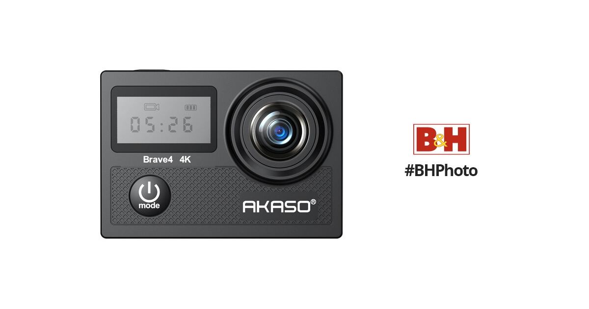 AKASO Brave 8 Action Camera with Power Pack BRAVE 8 PP B&H Photo