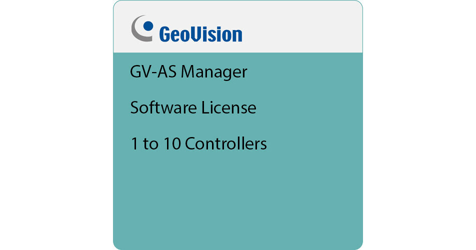 Govolution Software GEOVISION GV-AS Manager Software License 1 to 10 VR-AS010-000