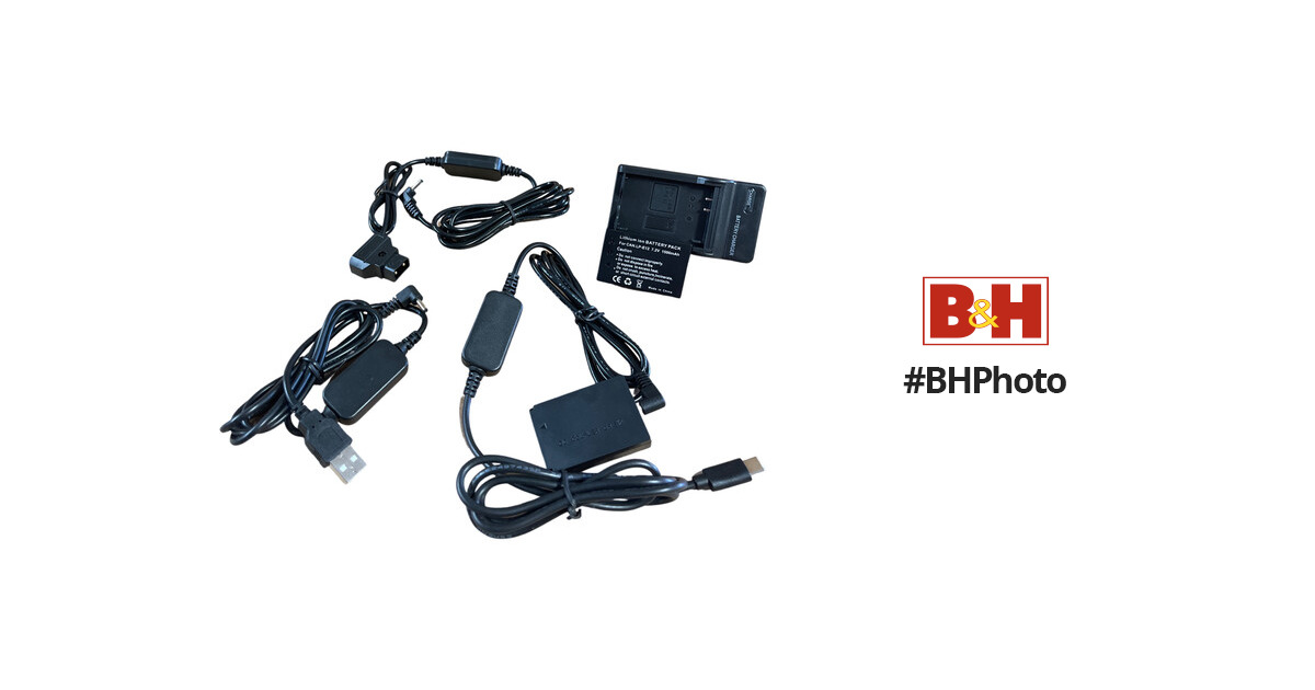 Bescor LP-E12 Battery, Charger, USB-C Dummy LPE12USBCPROD5V B&H