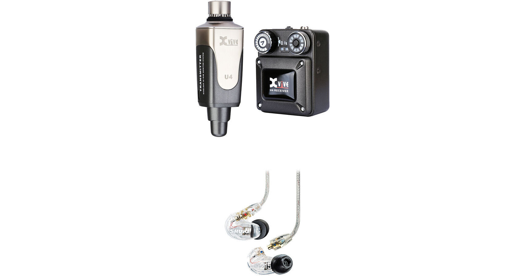 Xvive Audio U4 Wireless In-Ear Monitor Value Kit with 1 Receiver