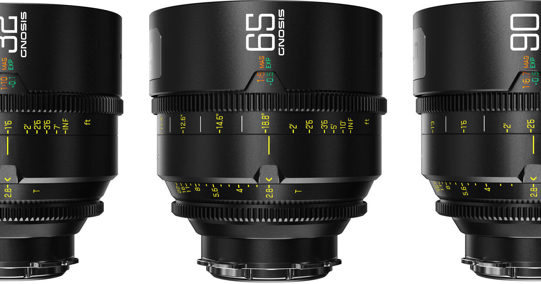 DZOFilm 32, 65, 90mm T2.8 Gnosis Macro Prime 3-Lens