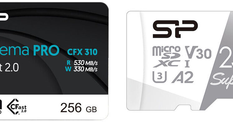 Silicon Power 256GB Cinema PRO CFX 310 CFast 2.0 Memory Card and 256GB  Superior UHS-I microSDXC Memory Card with SD Adapter Kit