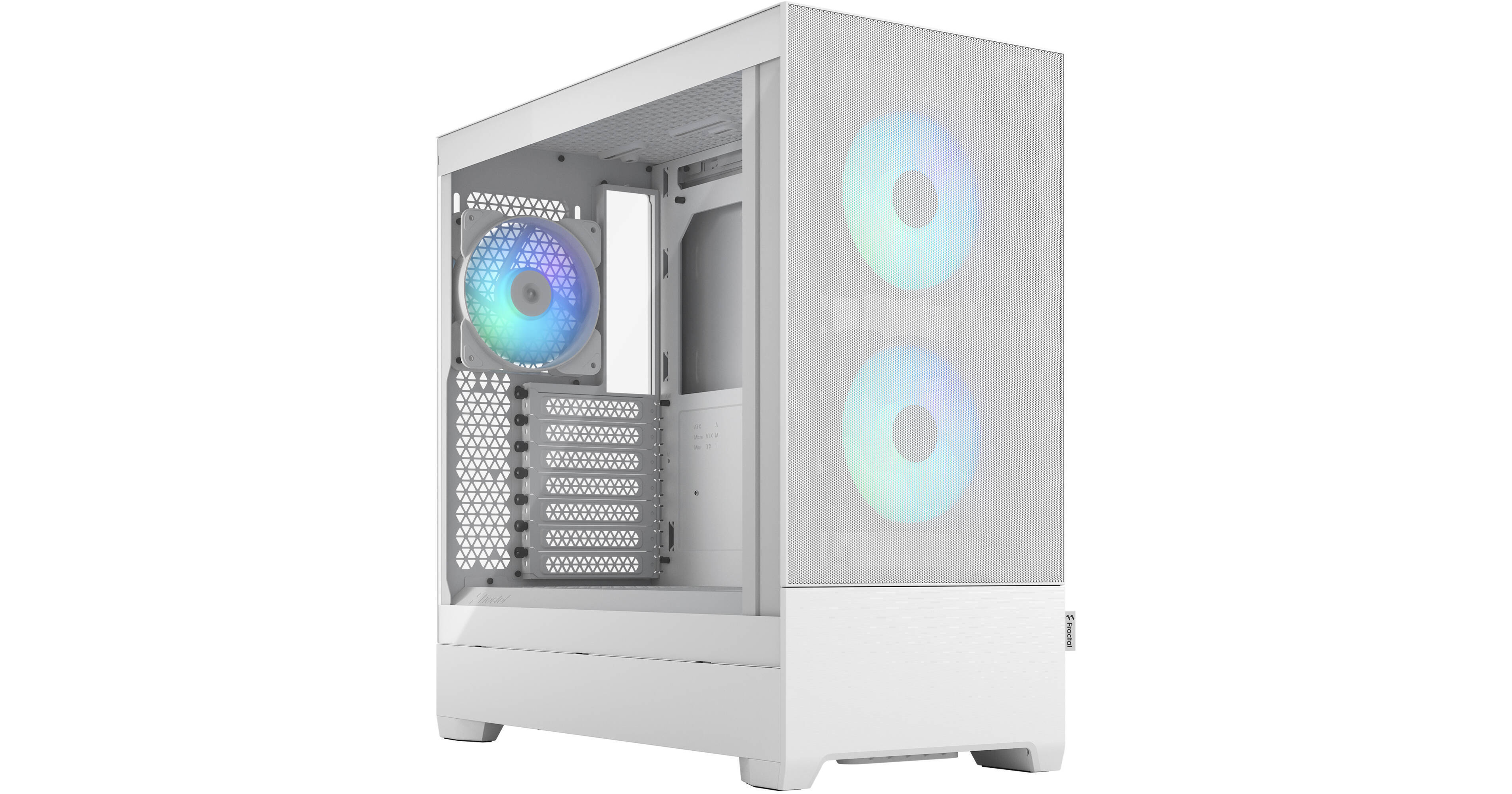 Fractal Design Pop XL Air RGB White TG ATX High-Airflow Clear Tempered  Glass Window Full Tower Computer Case 