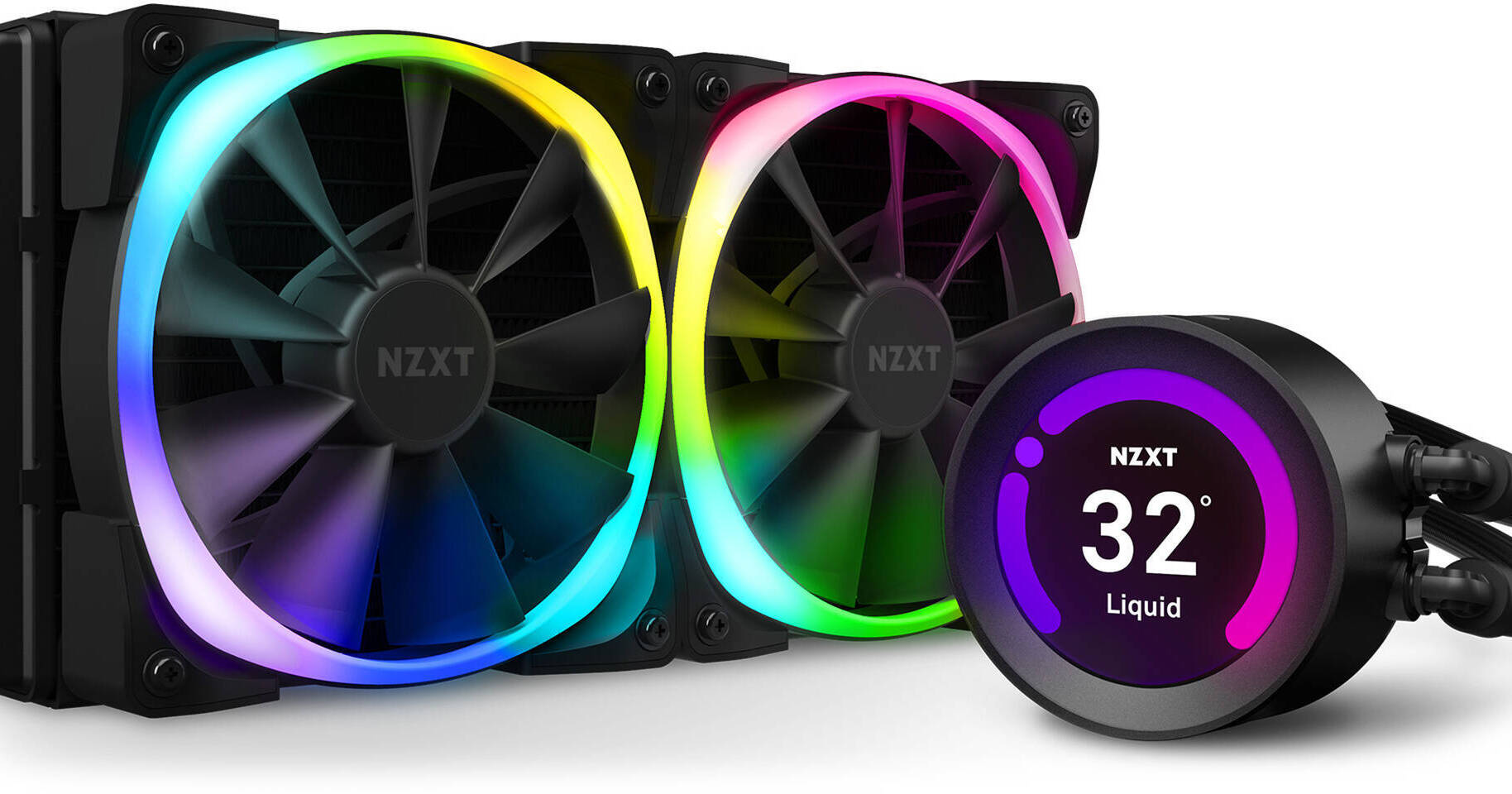 DISSIPATORE A LIQUIDO NZXT KRAKEN Z53 RGB CONTROL 240mm 2x120 RL-KRZ53-01 -  Pc Frog %