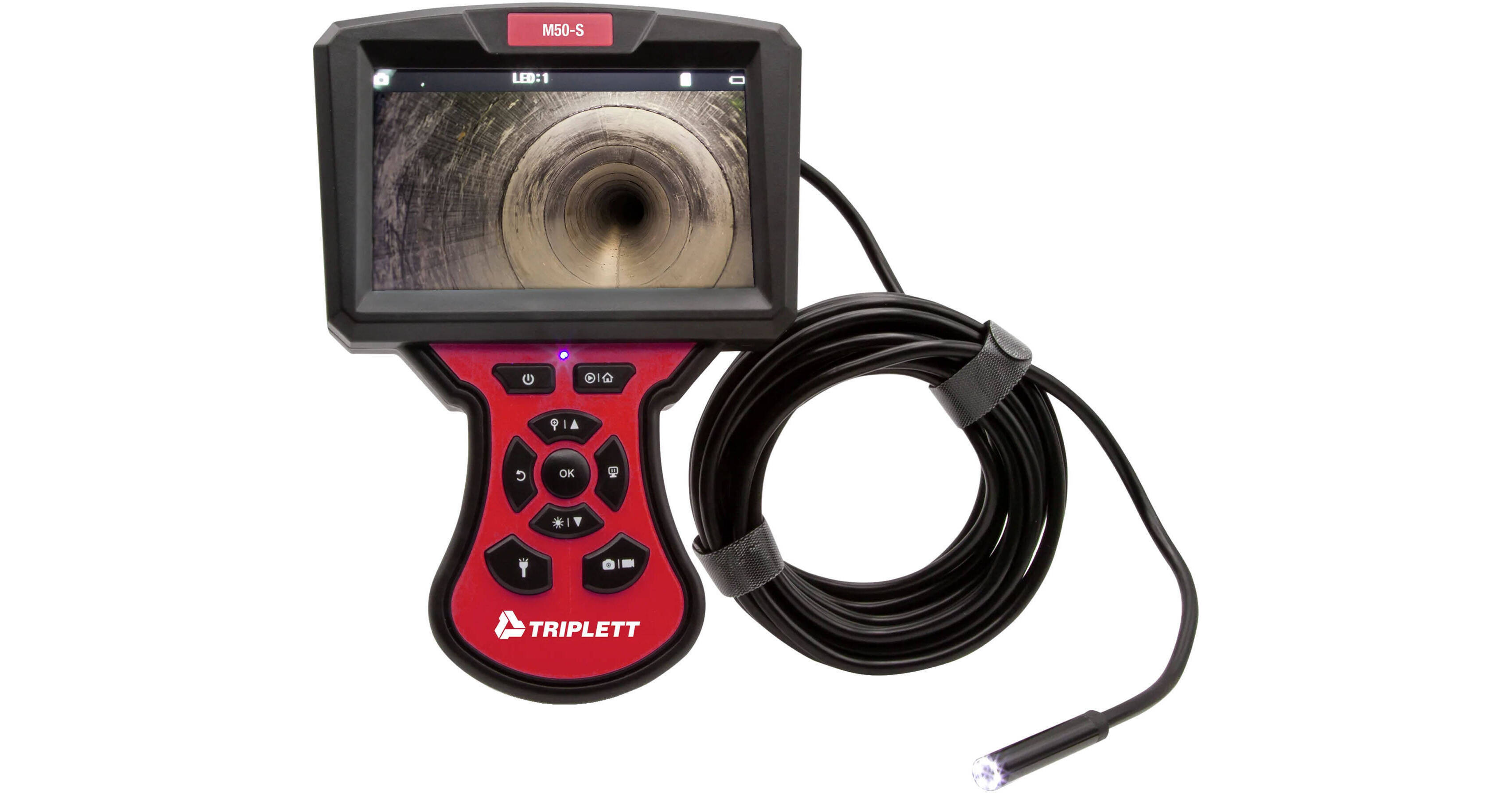 Triplett BR300 HD Borescope Inspection Camera with 5" Screen