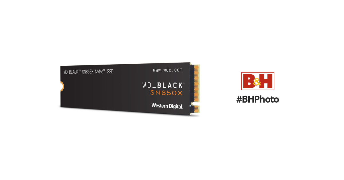 WD - BLACK SN850X 2TB Internal SSD PCIe Gen 4 x4 NVMe