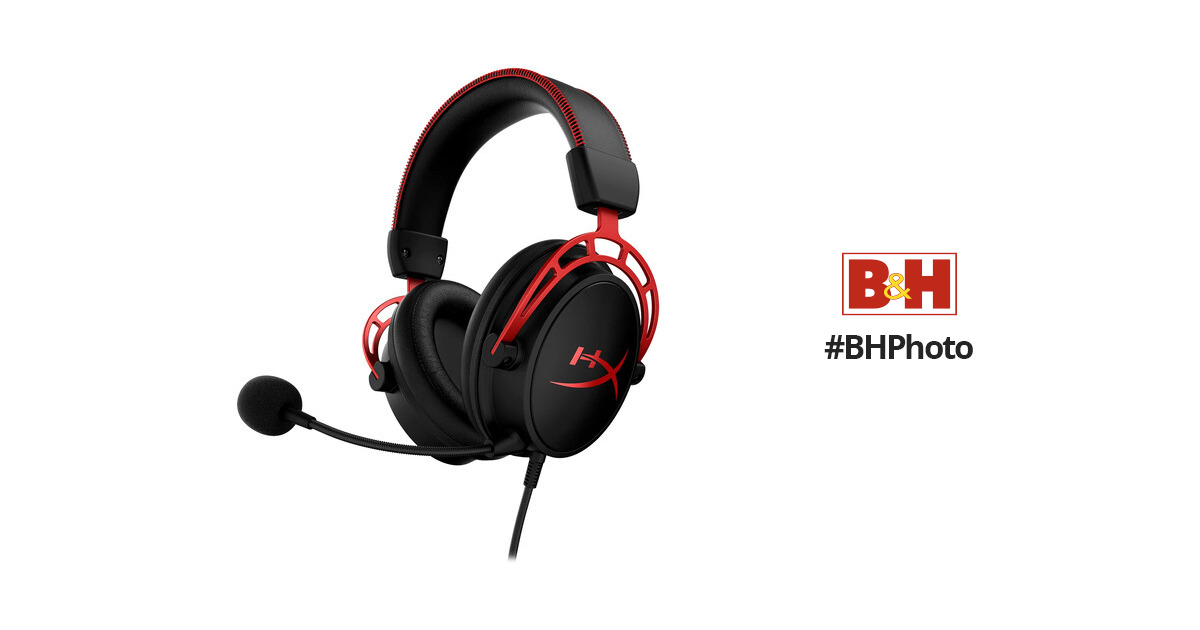 HyperX Cloud Alpha Gaming Headset (Black/Red) 4P5L1AA B&H Photo