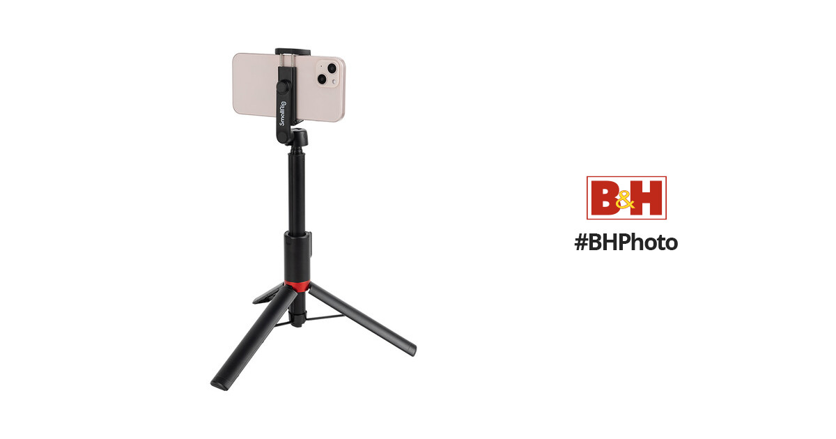 SmallRig ST20 Selfie Stick Tripod with Bluetooth Remote (Black)