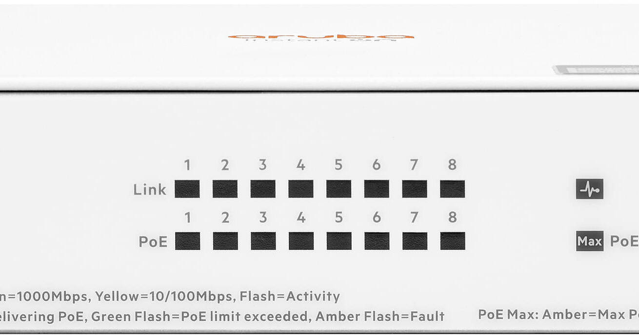 Aruba Instant On 1430 8-Port PoE Unmanaged Switch R8R46A#ABA B&H