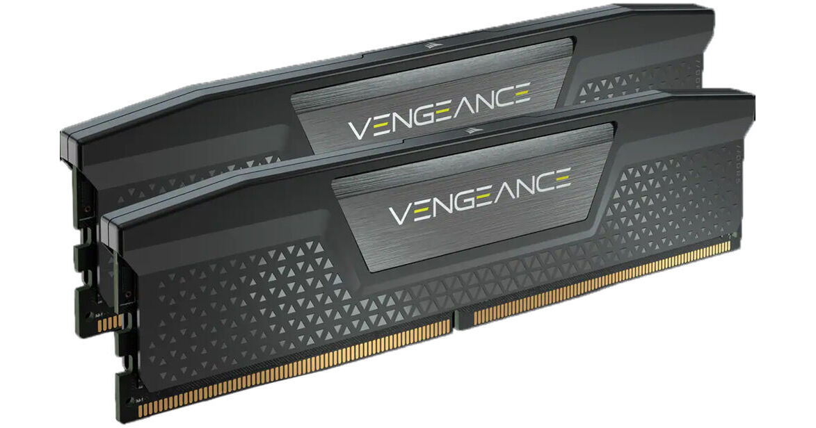 CORSAIR Vengeance 64GB (2 x 32GB) 288-Pin PC RAM DDR5 5200 (PC5 41600)  Desktop Memory Model CMK64GX5M2B5200C40