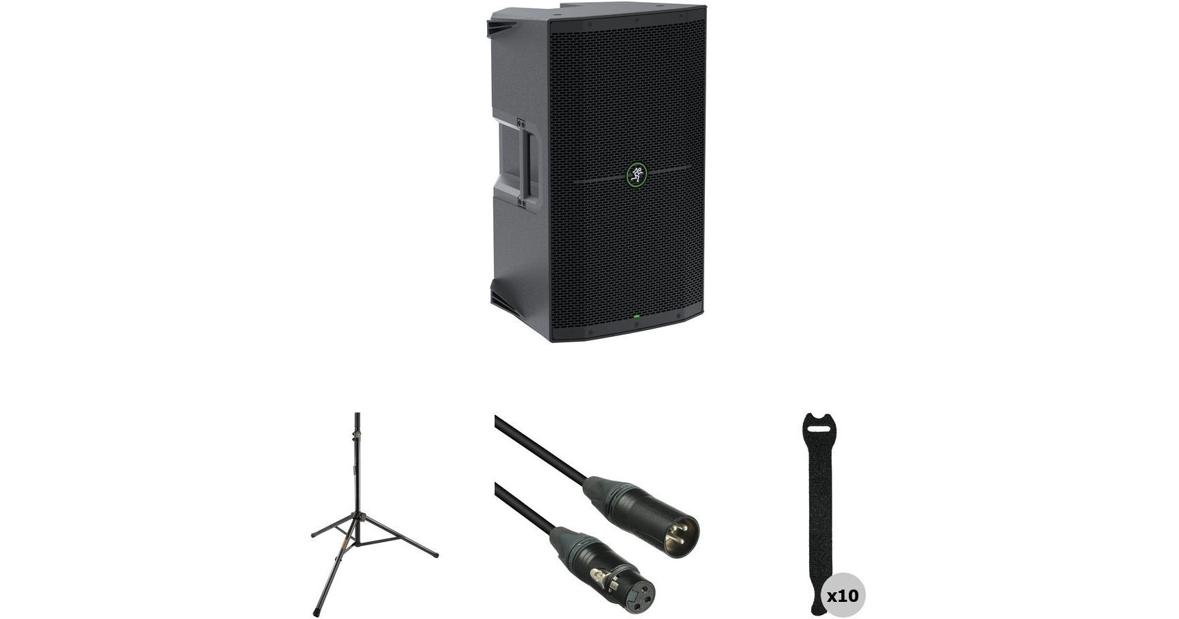 Mackie Thump212 Powered PA Speaker Kit with Stand and Cable B&H