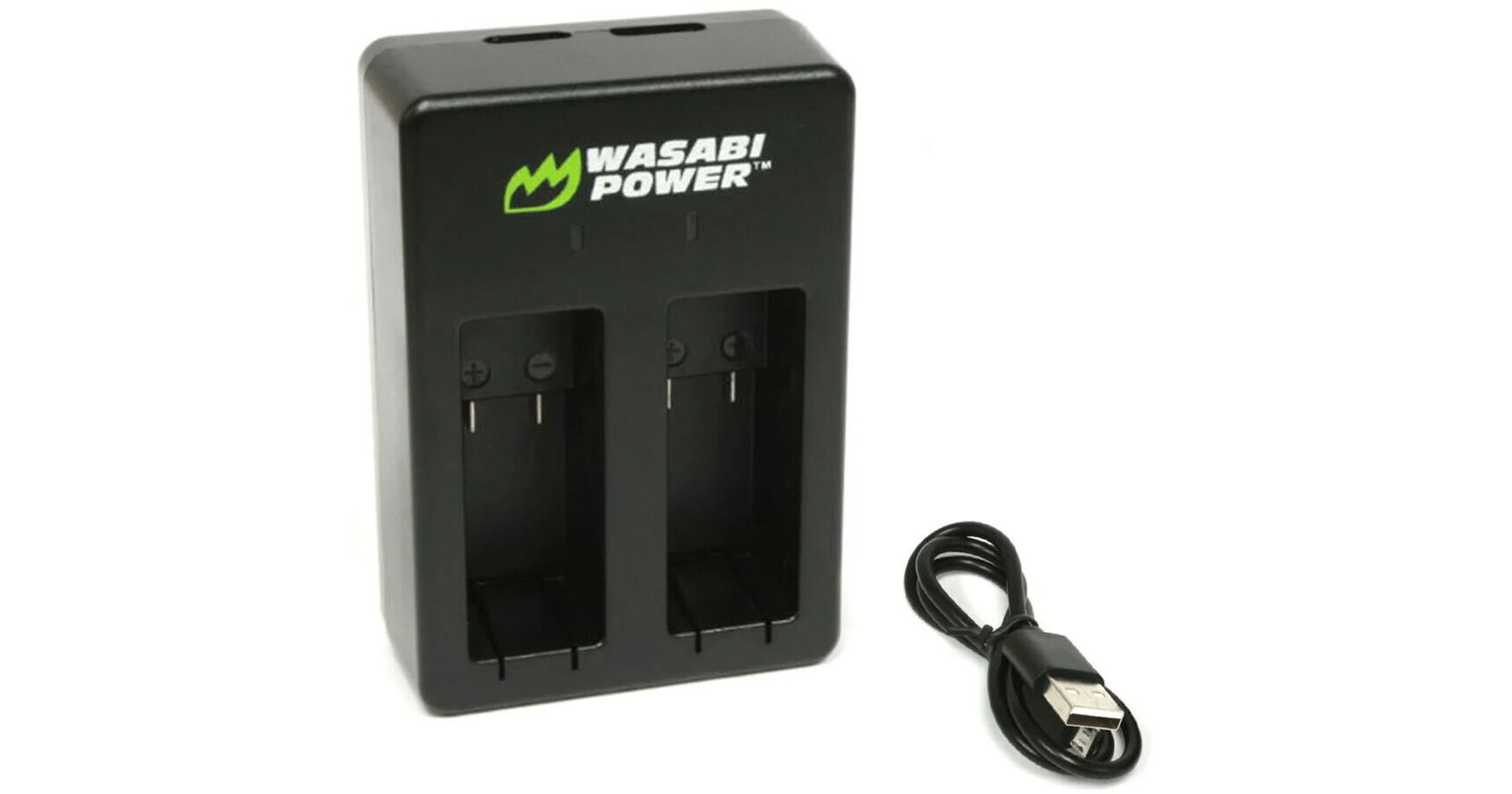 Wasabi Power DualBay Battery Charger with USB WSBLCHDCMAX