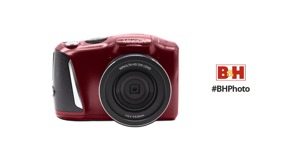 Minolta MND50 Digital Camera (Red) MND50-R B&H Photo Video
