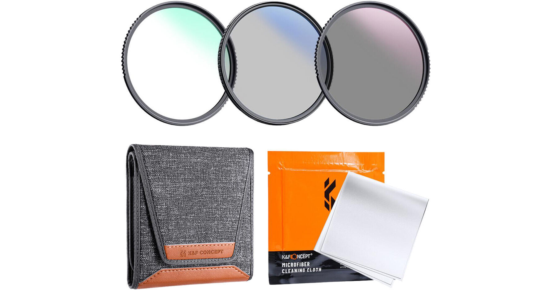 K&F Concept 58mm Filter Kit with Cleaning Pen SKU.1609 B&H Photo