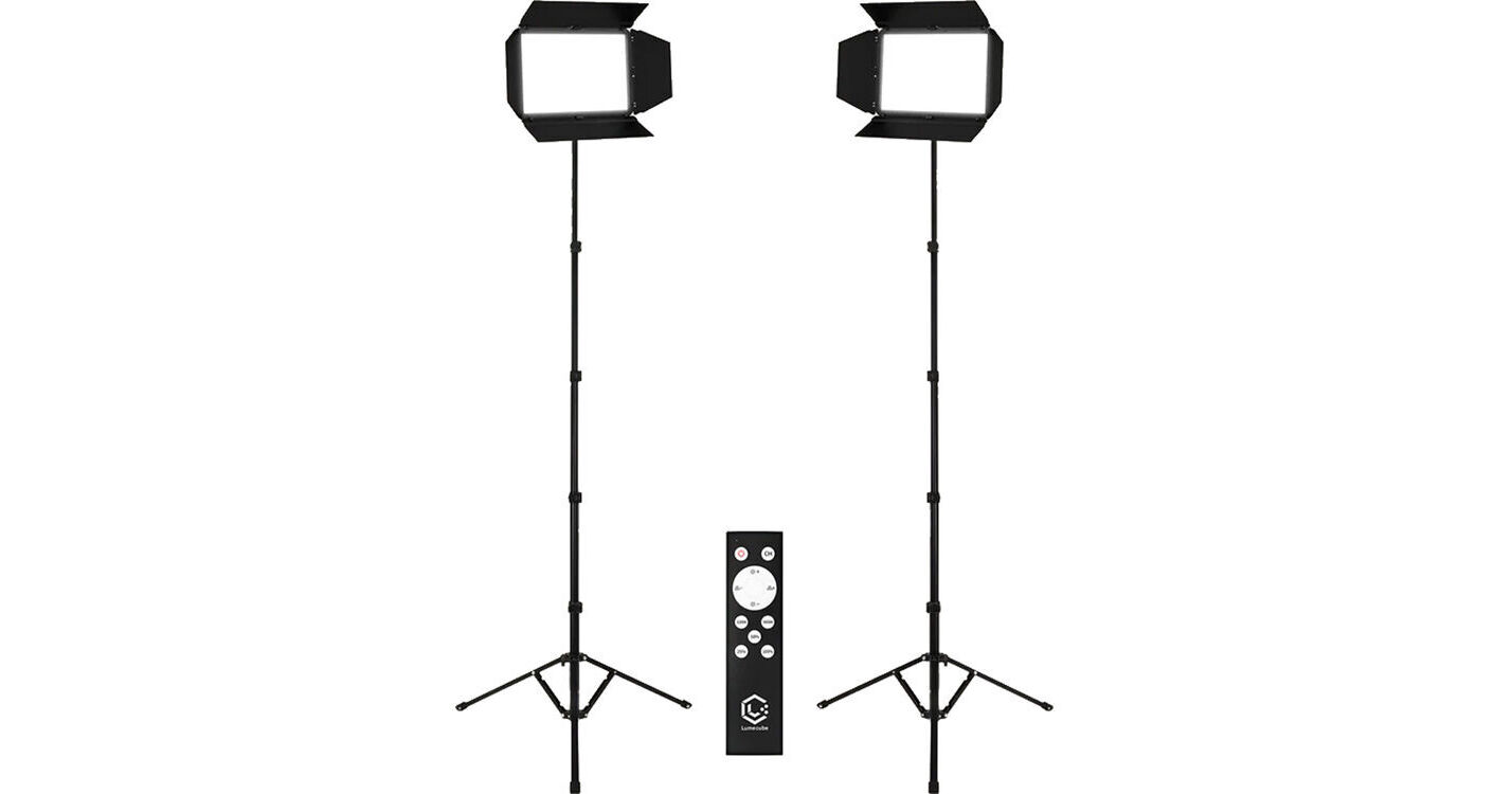 Lume Cube Studio Panel LED 2-Light Kit with Barndoors and Stand