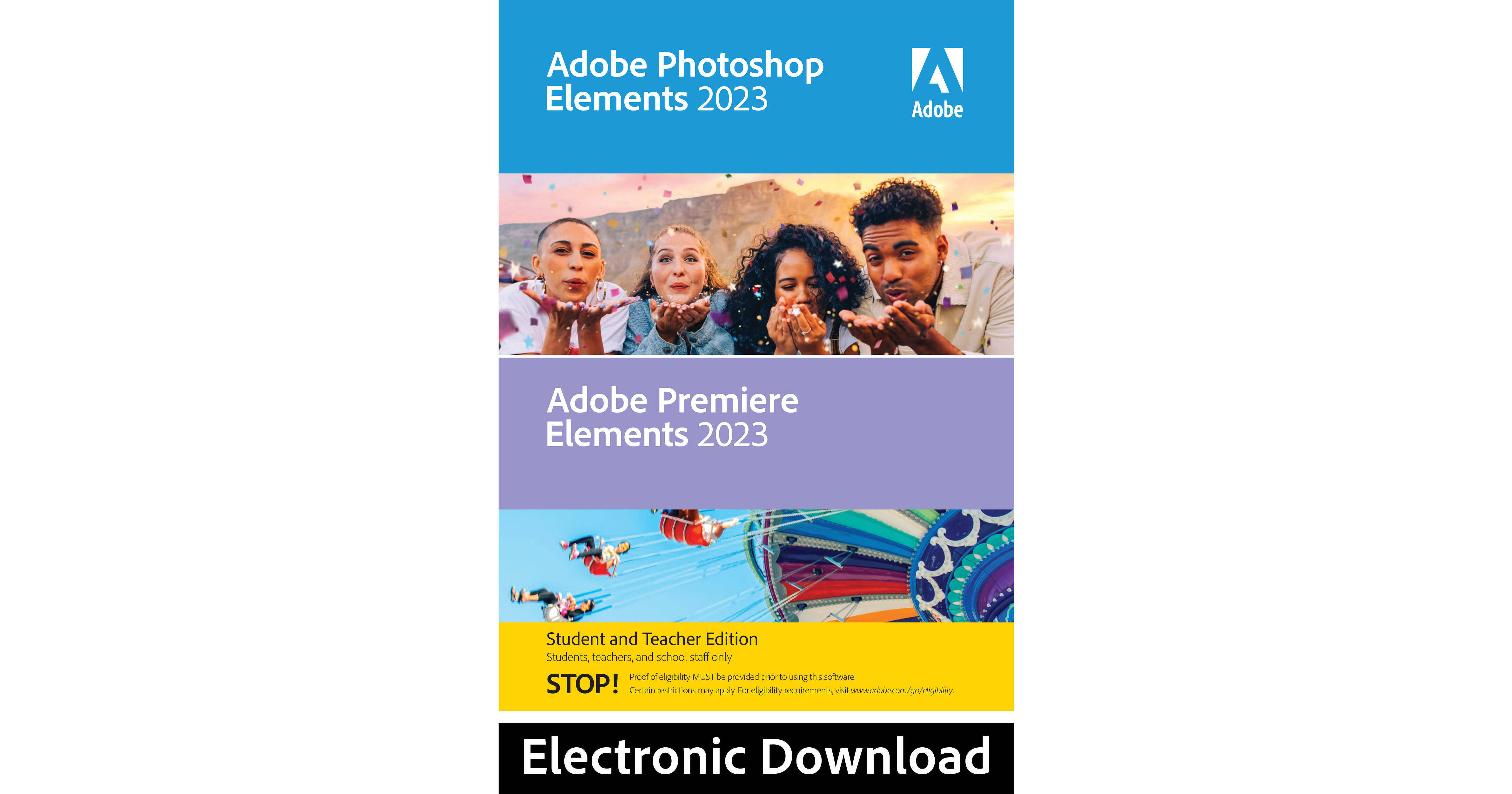 Adobe Photoshop & Premiere Elements 2023 Student & 65326107 B&H