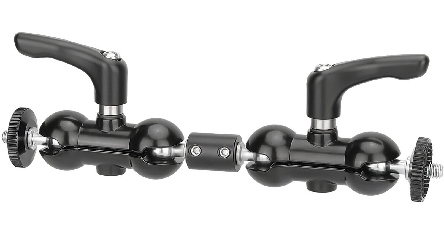 CAMVATE Double 1/4"20 Ball Head Articulating Arm (7.2") C2949