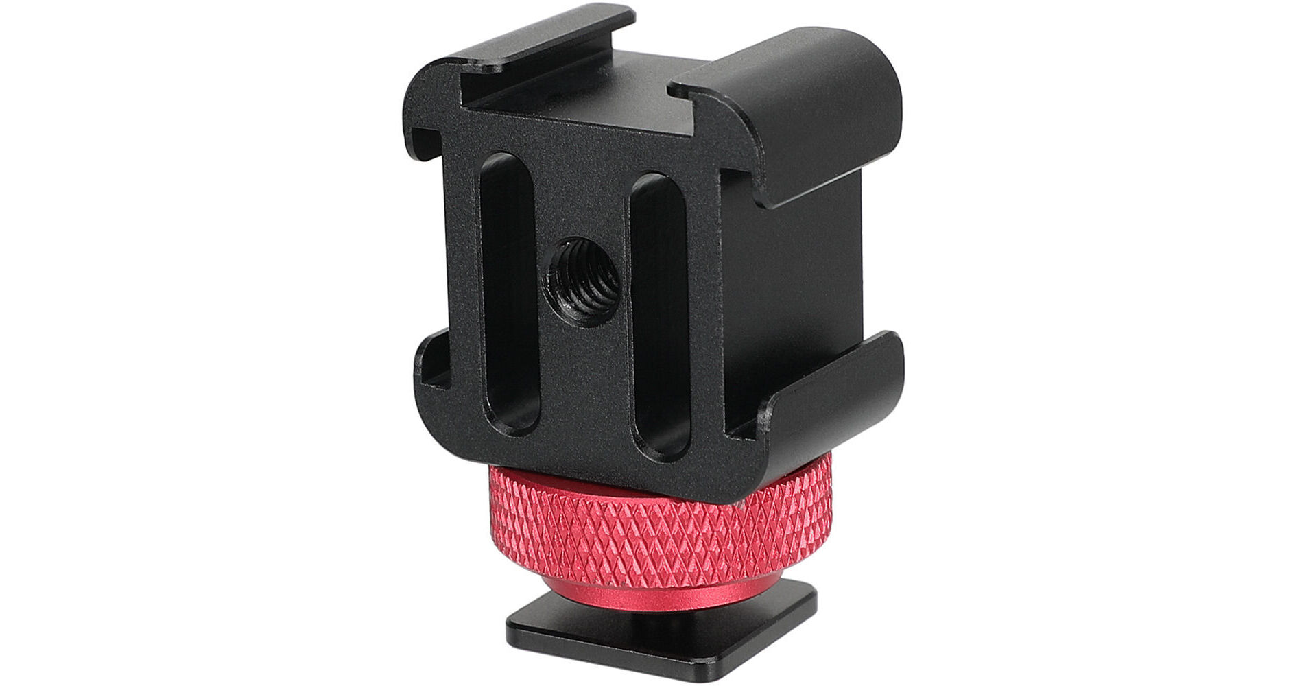 CAMVATE 3Way Cold Shoe Mount with Knurled Shoe Mount C3025 B&H