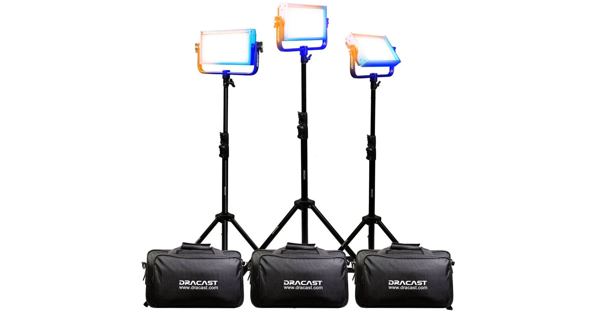 Dracast L500 Plus Series Bi-Color LED 3-Light Kit DRPLK3X500BK