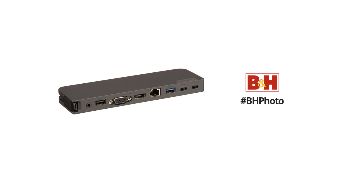Lenovo USB-C Mini Dock - mini-dock - USB-C - VGA, HDMI - GigE - 40AU0065US  - Docking Stations & Port Replicators 