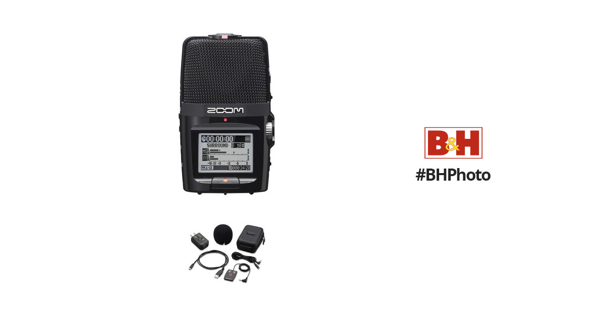 Zoom H2n 2-Input / 4-Track Portable Handy Recorder Kit with SPH-2N  Accessory Pack