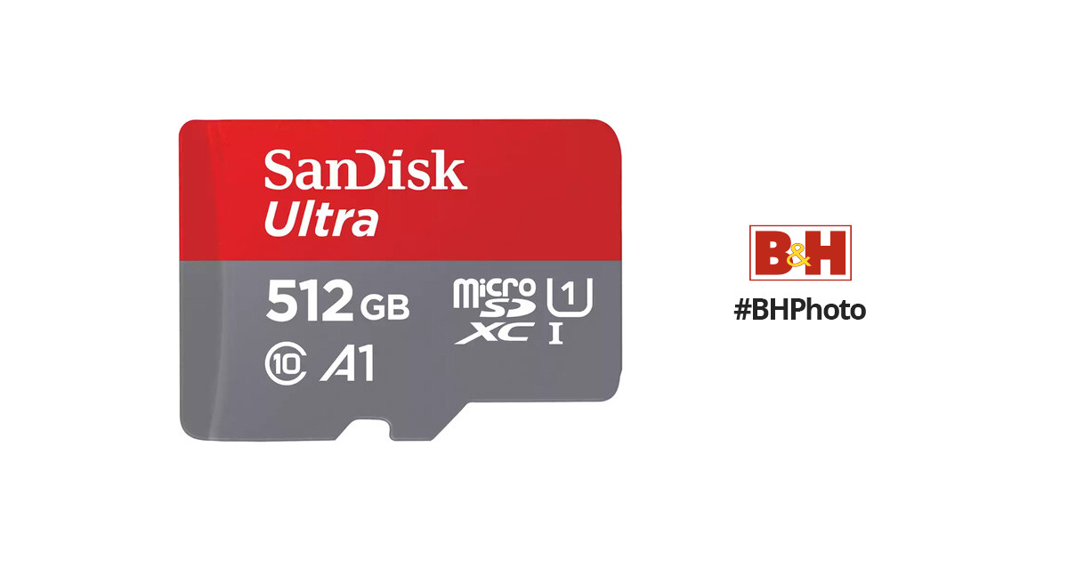 SanDisk 512GB Ultra UHS-I microSDXC Memory SDSQUAC-512G-AN6MA