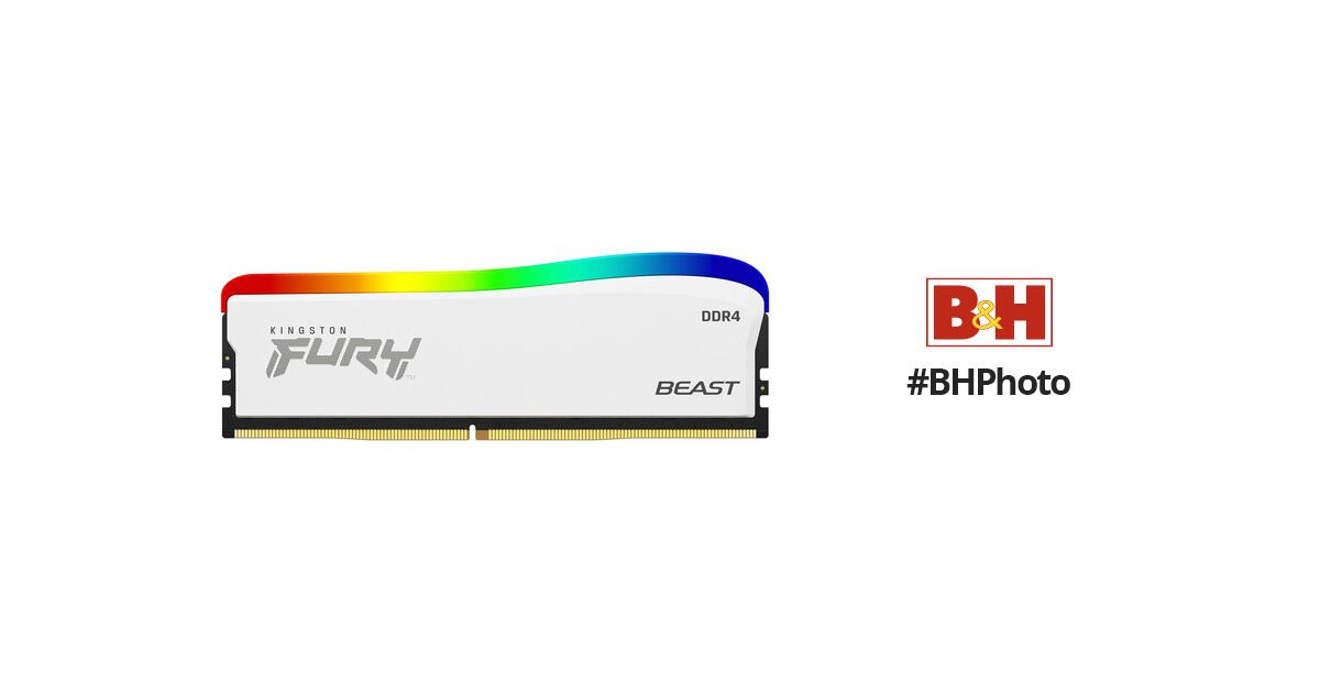 Kingston FURY Beast RGB 16GB (2 x 8GB) DDR4 3600MHz Dual Memory