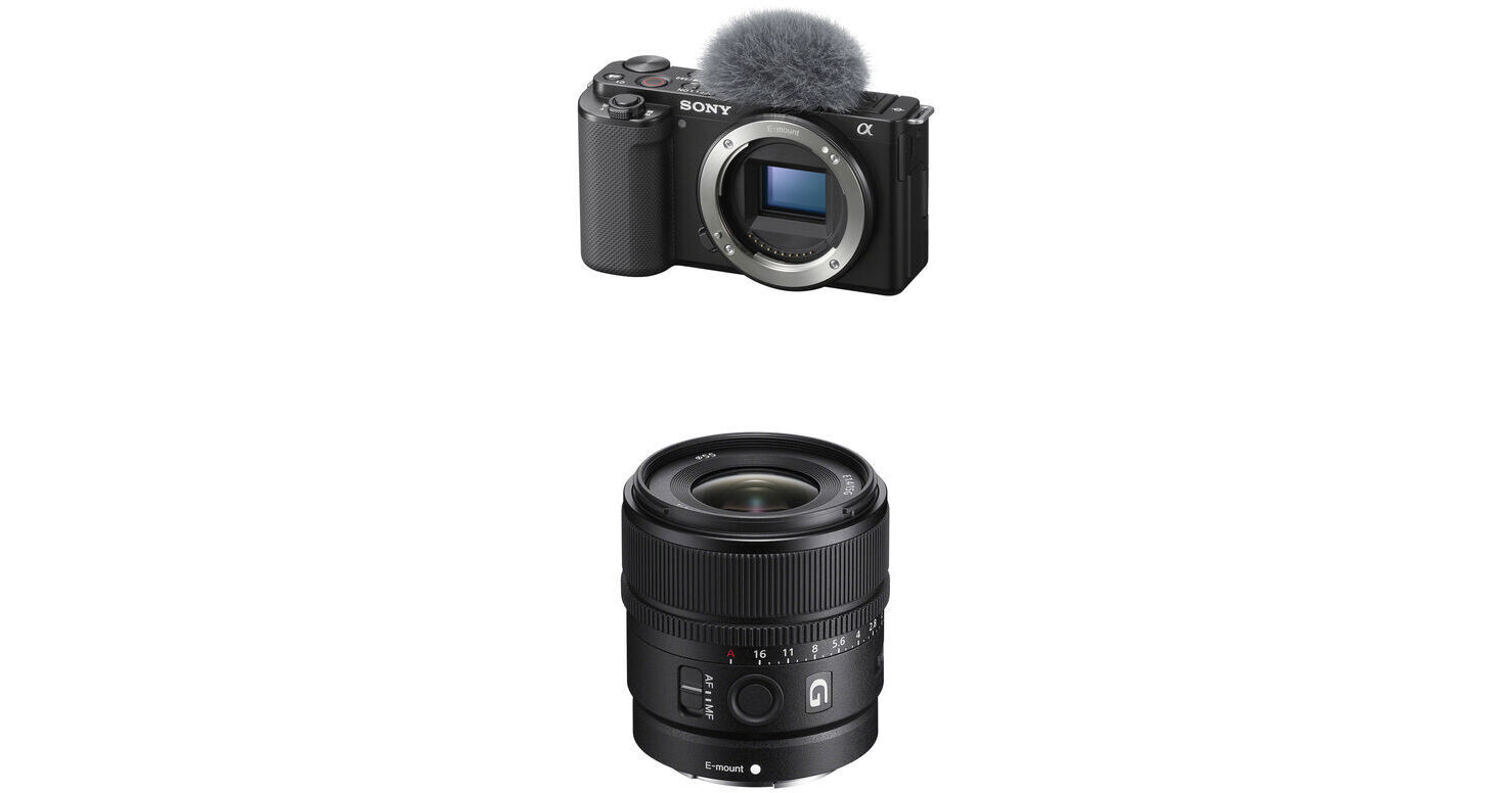 Sony ZVE10 Mirrorless Camera with 15mm f/1.4 G Lens B&H Photo