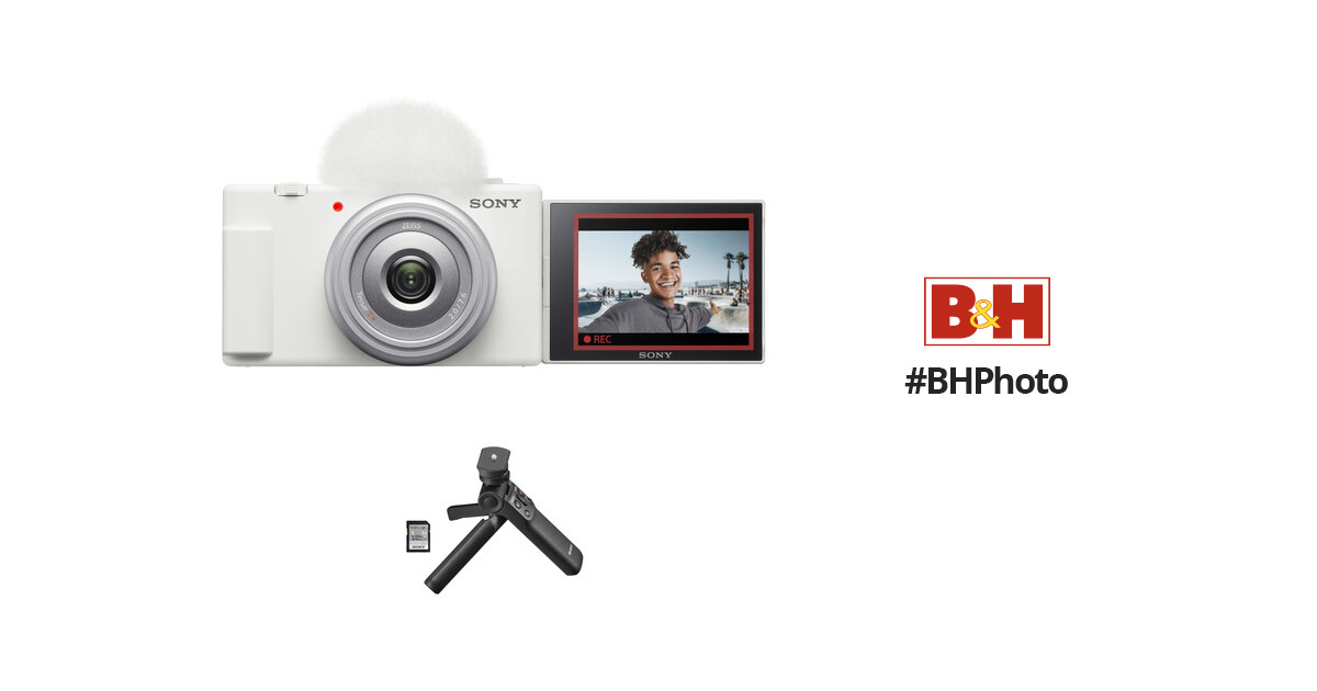 Sony ZV-1F Vlogging Camera (Black) ZV1F/B - 7PC Accessory Bundle  27242926288
