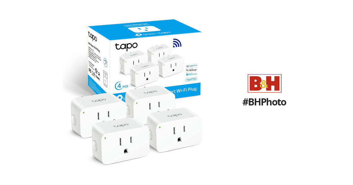 TP-Link Tapo P105 Mini Smart Wi-Fi Plug (4-Pack) TAPO