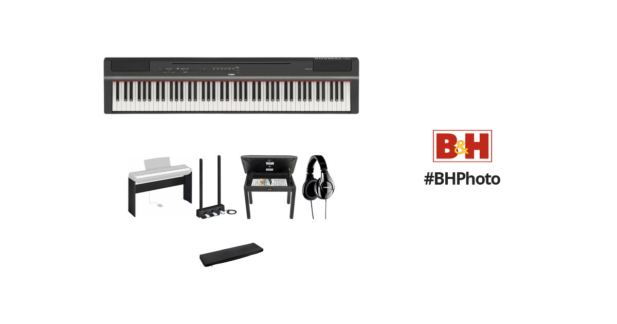 Location de piano numérique Yamaha P125, 88 touches - Étudiant Deluxe
