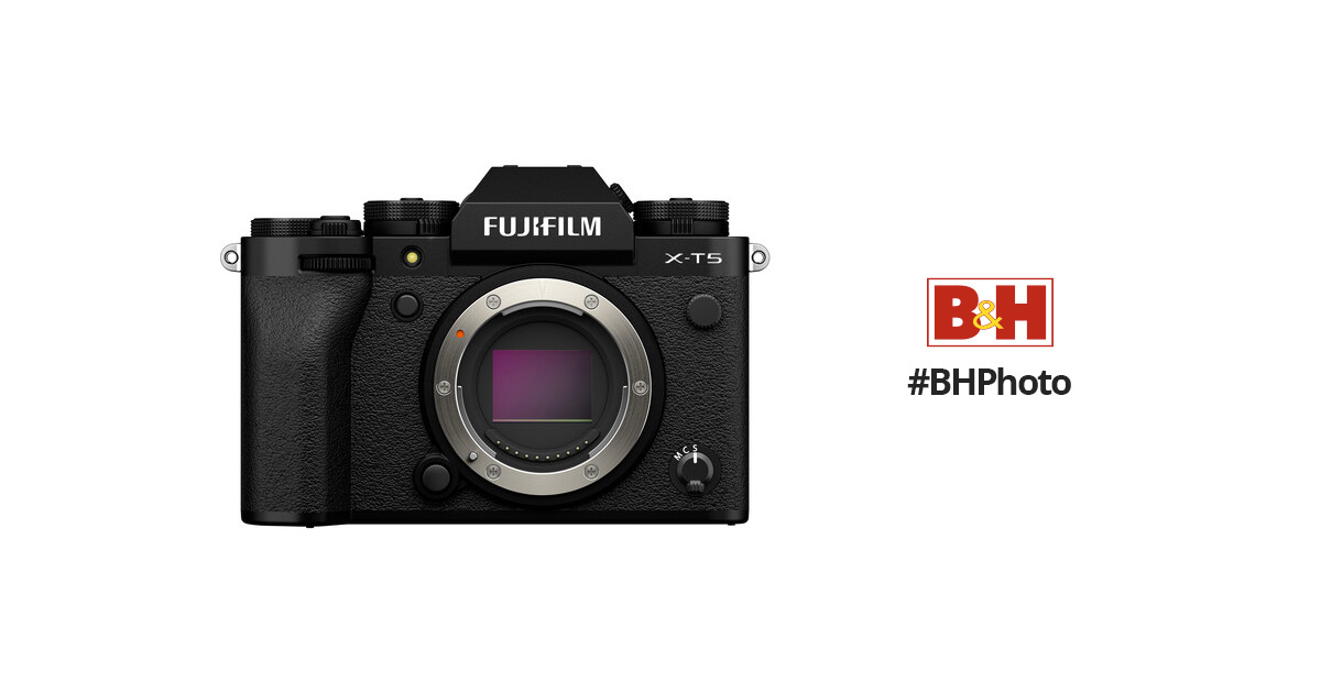 FUJI XT5 Mirrorless Camera (X-T5 Black Camera) B&H Photo Video