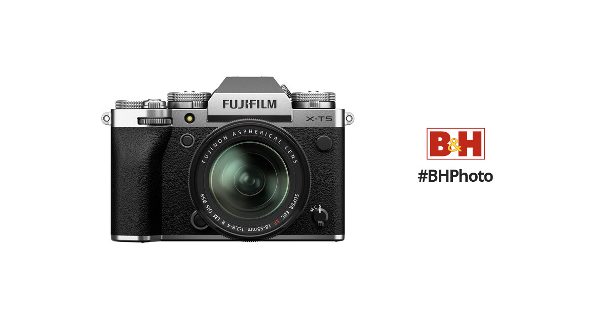  Fujifilm X-T5 Mirrorless Digital Camera XF18-55mm Lens Kit -  Silver : Electronics