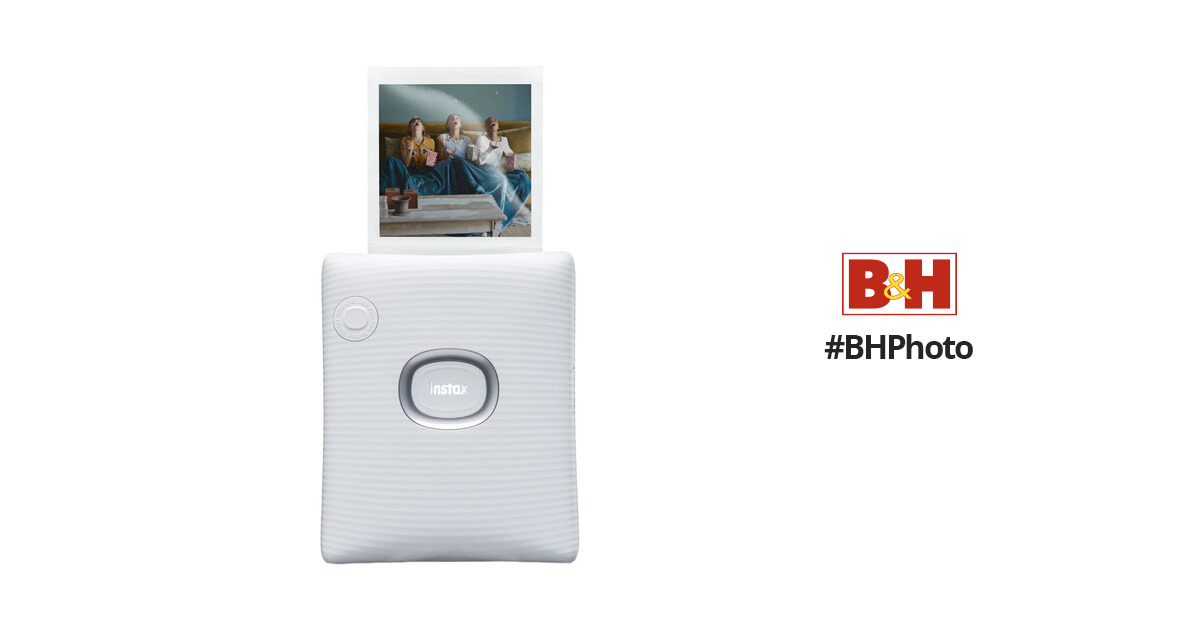 Best Buy: Fujifilm Instax Square Link 16785547 Wireless Photo Printer Ash  White 16785547