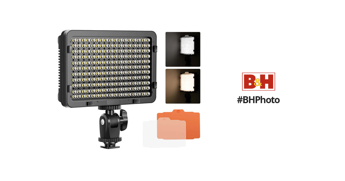 NEEWER Dimmable 176 LED Video Light Lighting Kit: 176 LED Panel