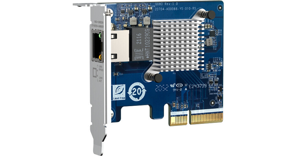 QNAP QXG10G1TB 1Port 10GbE PCIe Adapter QXG10G1TB B&H Photo