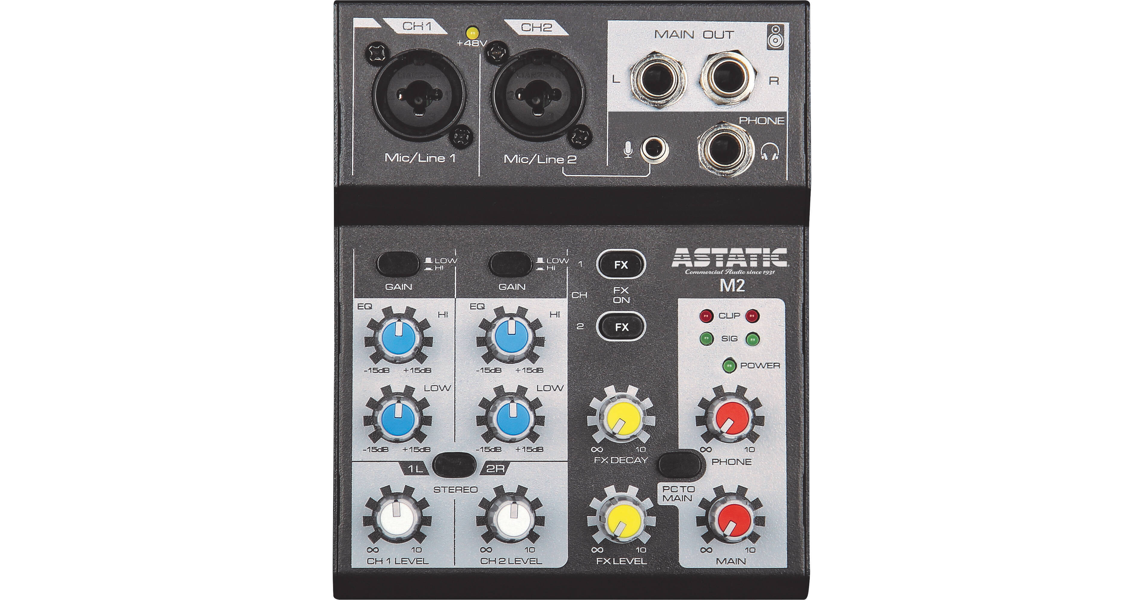 CAD Astatic M2 2-Channel Mixer With USB Interface M2 MIXER B&H