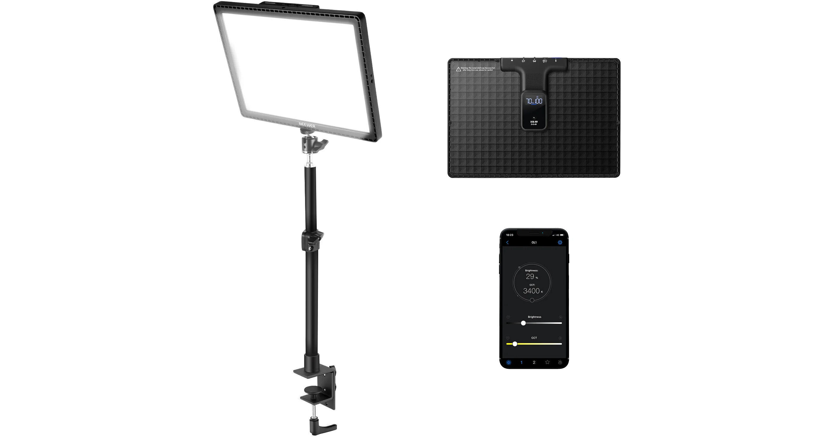 Neewer GL1 BiColor LED Light Panel 66600553 B&H Photo Video